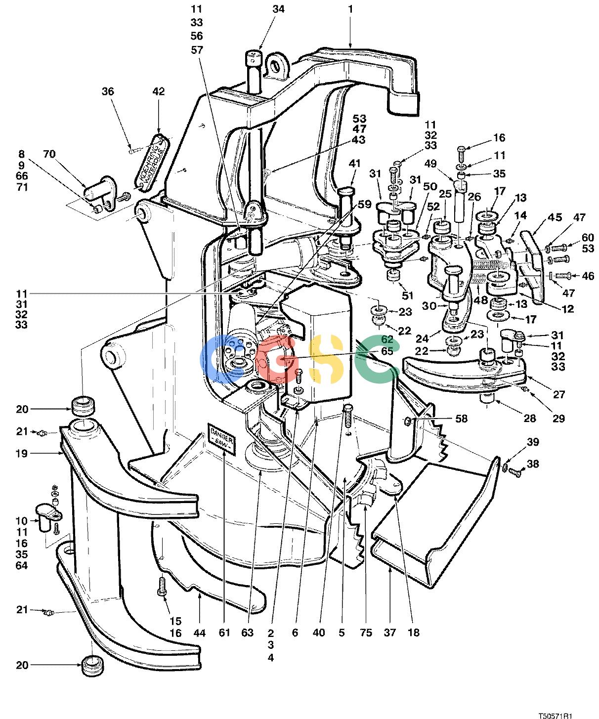 约翰迪尔零件查询HAX611 - ATTACHMENTS SAW GUARD 18`` HEAD ( 68226 - ) 4534-044/10 [4534-044/10]EPC John Deere online