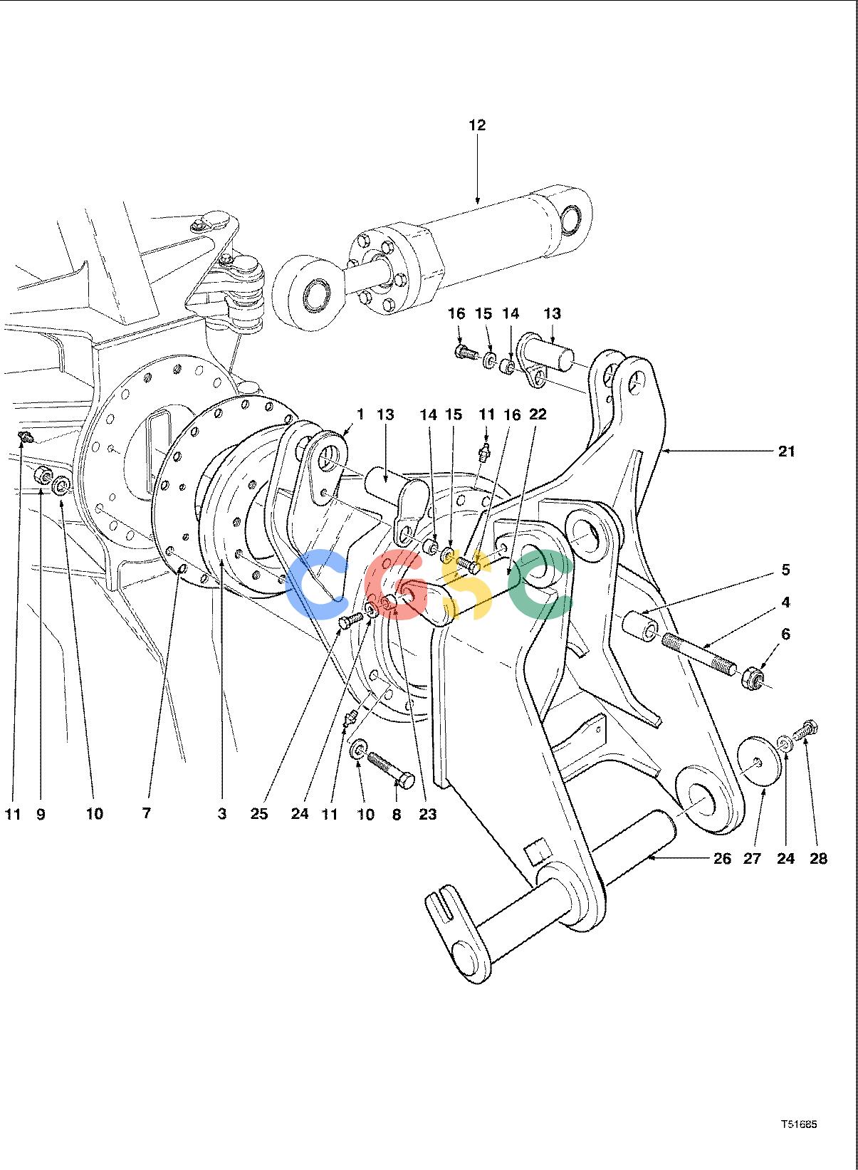 约翰迪尔零件查询MD2200 - ATTACHMENTS WRIST ASSEMBLY 20`` HEAD ( 981144 - ) 4542-066/10 [4542-066/10]EPC John Deere online