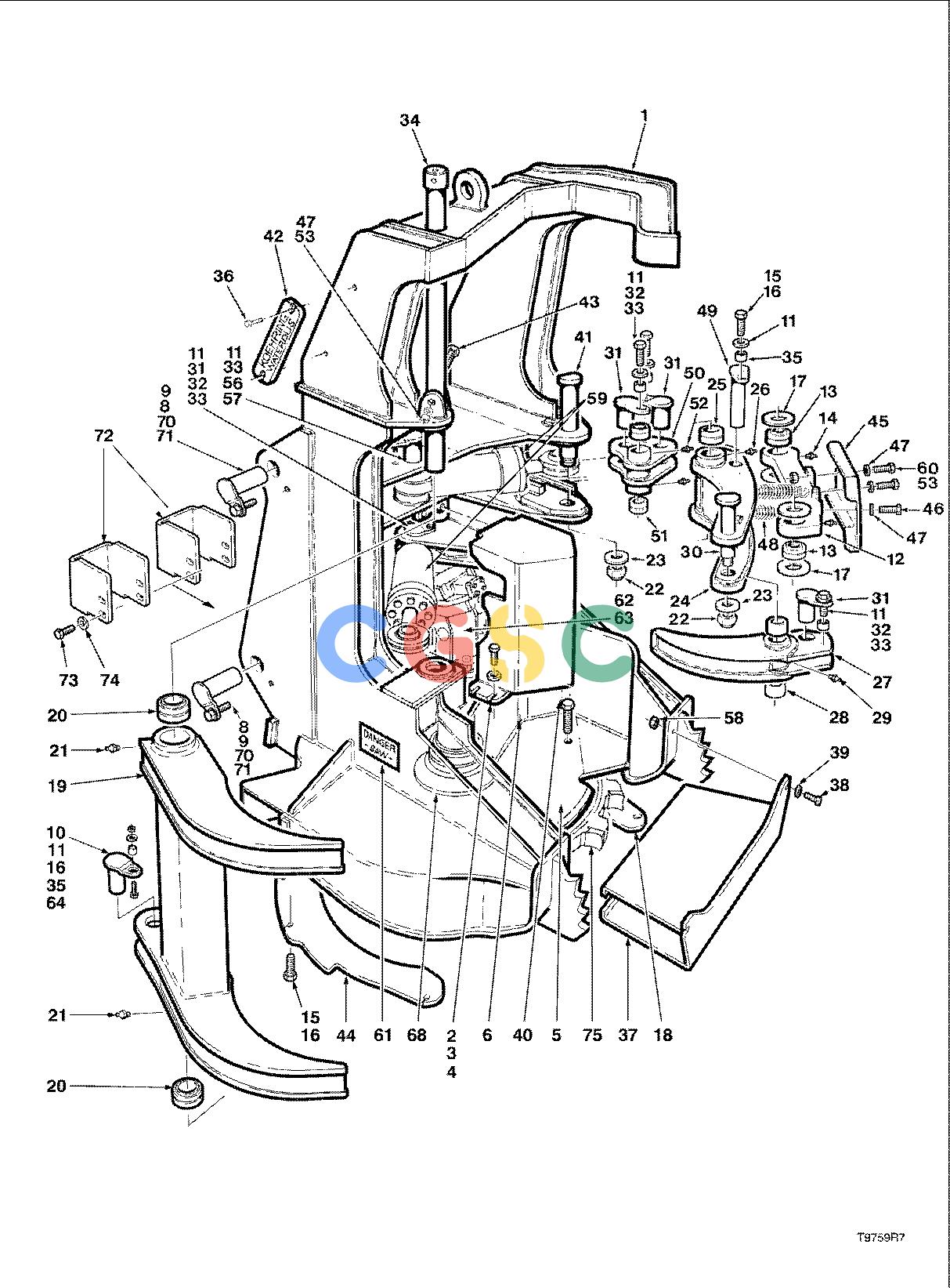 约翰迪尔零件查询TC720 - ATTACHMENTS SAW GUARD 18`` HEAD ( 68110 - ) 4534-037/10 [4534-037/10]EPC John Deere online