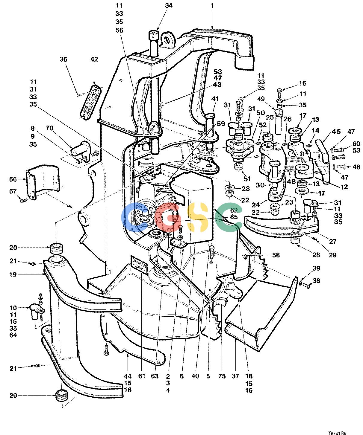 约翰迪尔零件查询HAX411 - ATTACHMENTS SAW GUARD 18`` HEAD ( 68110 - ) 4534-039/10 [4534-039/10]EPC John Deere online