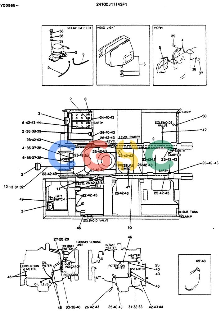 神钢零件查询(MD200BLC) - EXCAVATOR ASN YQ0565 (1/80-12/06) (05-112) - WIRING ASSY, ELEC Kobelco