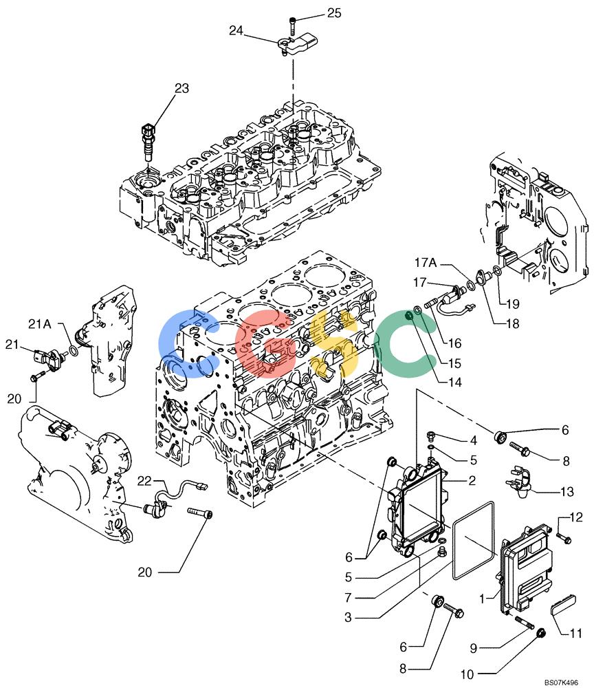 纽荷兰零件查询(D85B) - CRAWLER DOZER TIER 3 (3/08-) (03-09) - FUEL INJECTION SYSTEM - MODULE, ENGINE CONTROL New Holland Constructuion