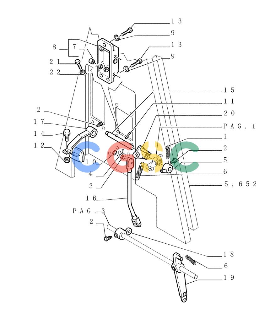 纽荷兰零件查询(DC180LT) - CRAWLER DOZER (5/00-) (0.520[02]) - THROTTLE CONTROL - VERSION (01) New Holland Constructuion