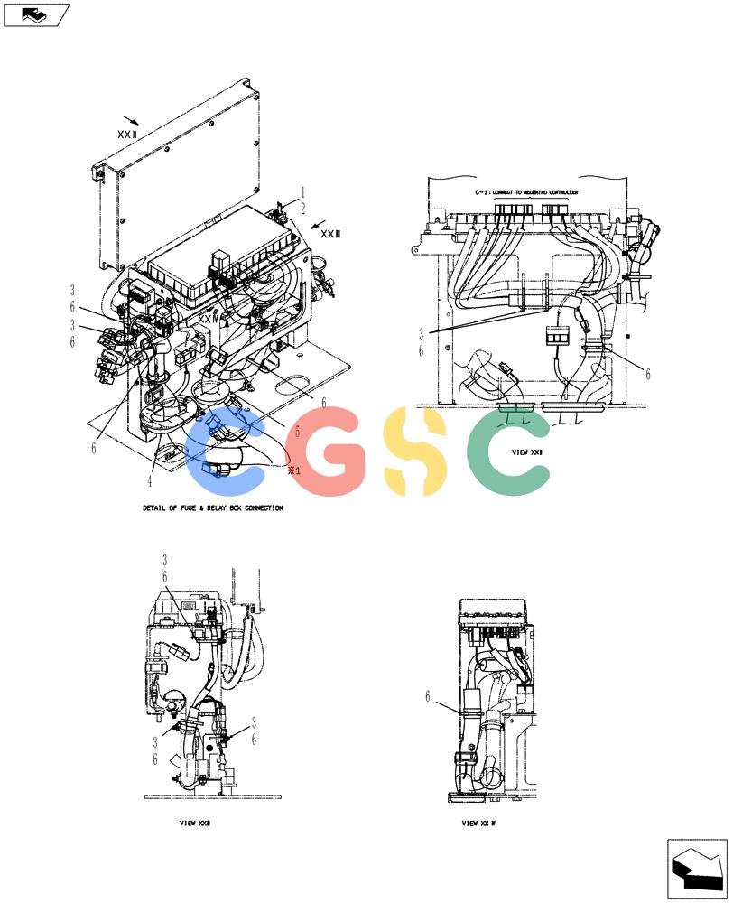 纽荷兰零件查询(E80BMSR) - COMPACT CRAWLER EXCAVATOR ASN LF06-04501 (NBTA18037) (01-083[08]) - HARNESS ASSEMBLY, UPPER New Holland Constructuion
