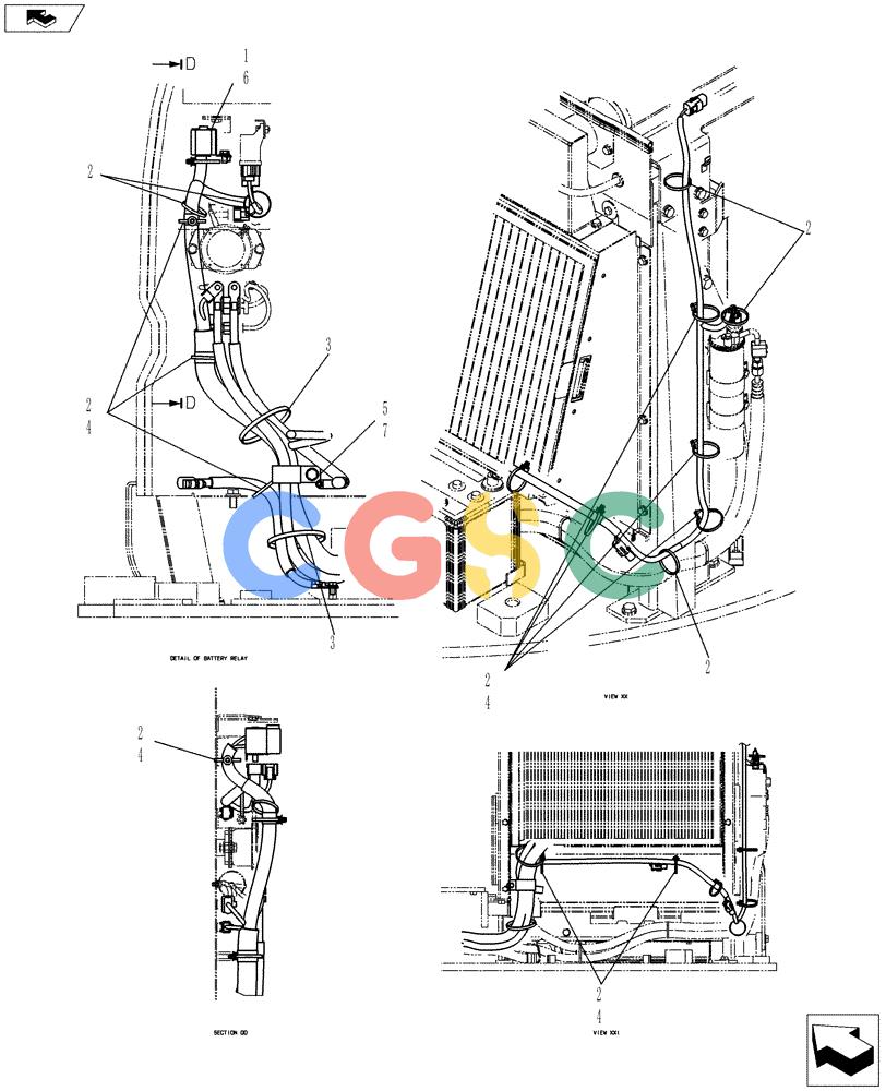 纽荷兰零件查询(E80BMSR) - COMPACT CRAWLER EXCAVATOR ASN LF06-04501 (NBTA18037) (01-083[07]) - HARNESS ASSEMBLY, UPPER New Holland Constructuion