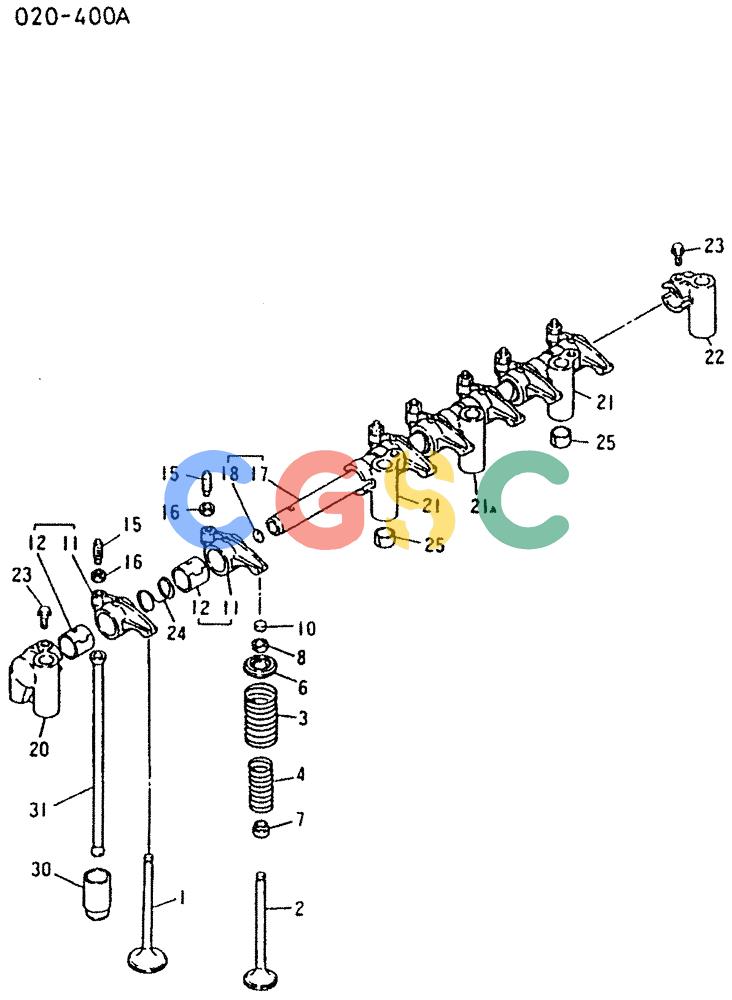 神钢零件查询(K907LC) - MARK II EXCAVATOR BTW YQU0001 - YQU0400 (1/87-12/03) (12-014) - VALVE, GEAR TRAIN Kobelco