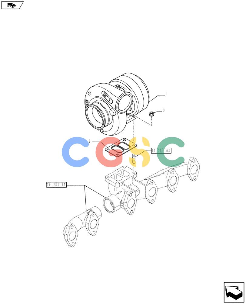 神钢零件查询(F4HFE613S A003) - ENGINE 504386128 - YN02P00090P1 (7/13-) (10.250.02) - TURBOCHARGING (504369125) Kobelco