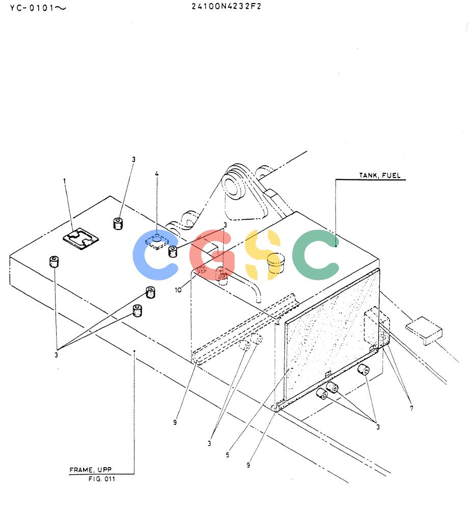 神钢零件查询(MD300LC) - EXCAVATOR BTW YC0101 - YC0300 (1/80-12/06) (02-009) - INSULATION, SOUND Kobelco