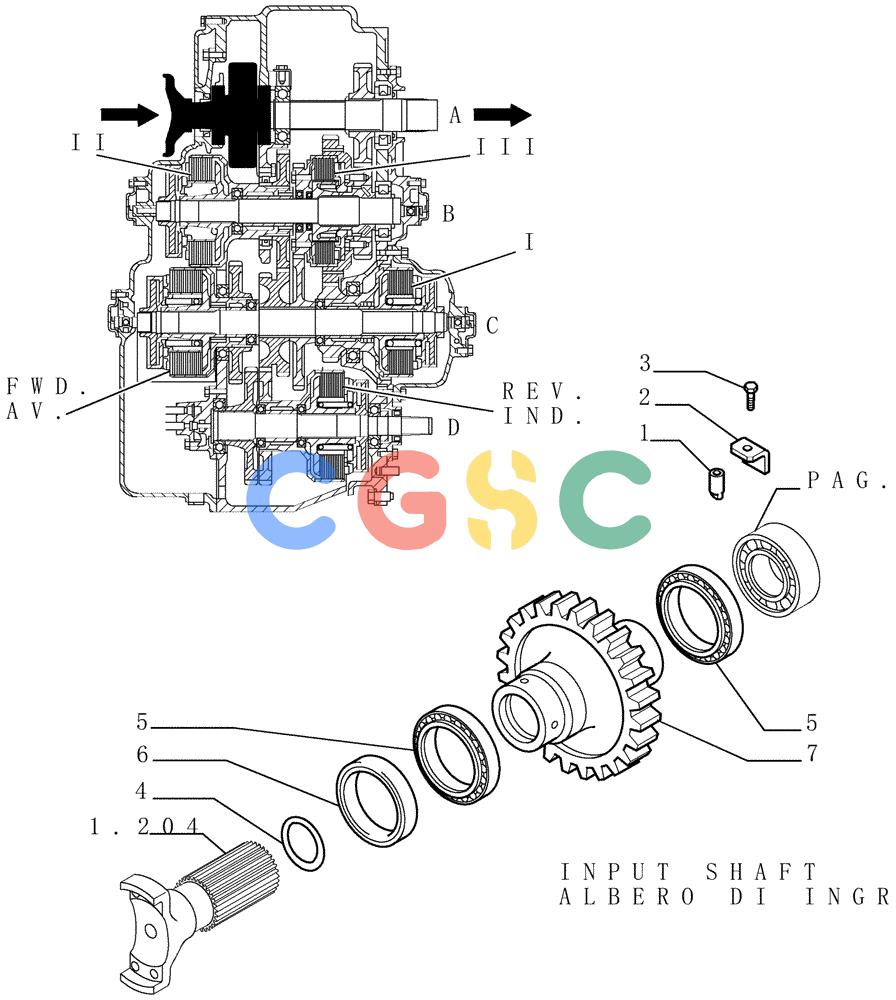 纽荷兰零件查询(DC180.B) - CRAWLER DOZER TIER 2 (3/03-) (1.211[14]) - TRANSMISSION - COMPONENTS New Holland Constructuion