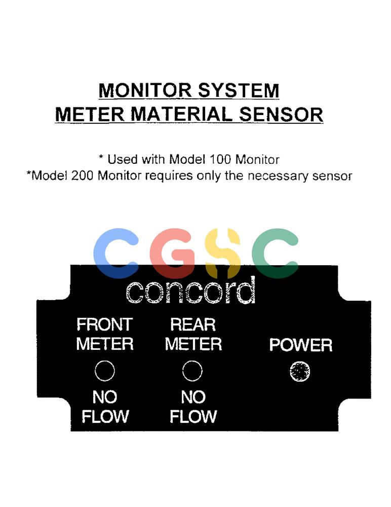 凯斯零件查询(3503) - CONCORD AIR SYSTEM (1/96-12/00) (C13) - MONITOR SYSTEM METER MATERIAL SENSOR Case Agriculture