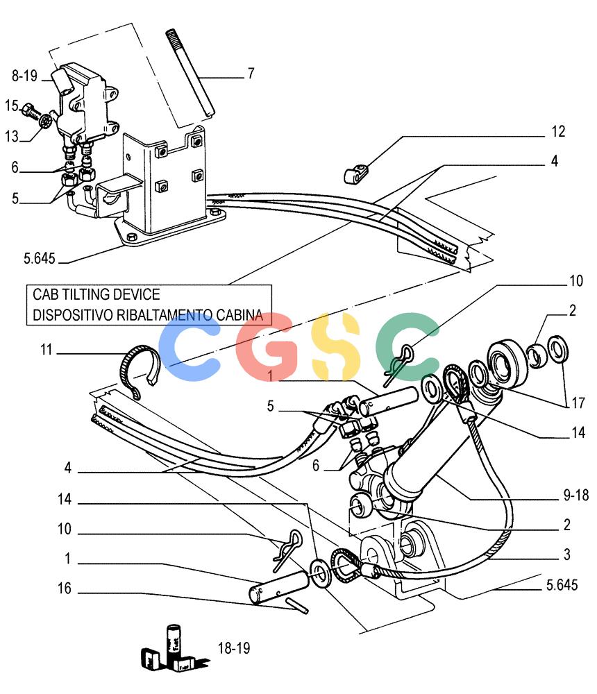纽荷兰零件查询(FD175) - CRAWLER DOZER (N.A. VERSION)(S/N 061640 & AFTER) (1/93-) (5.678[01]) - HYDRAULIC JACK New Holland Constructuion