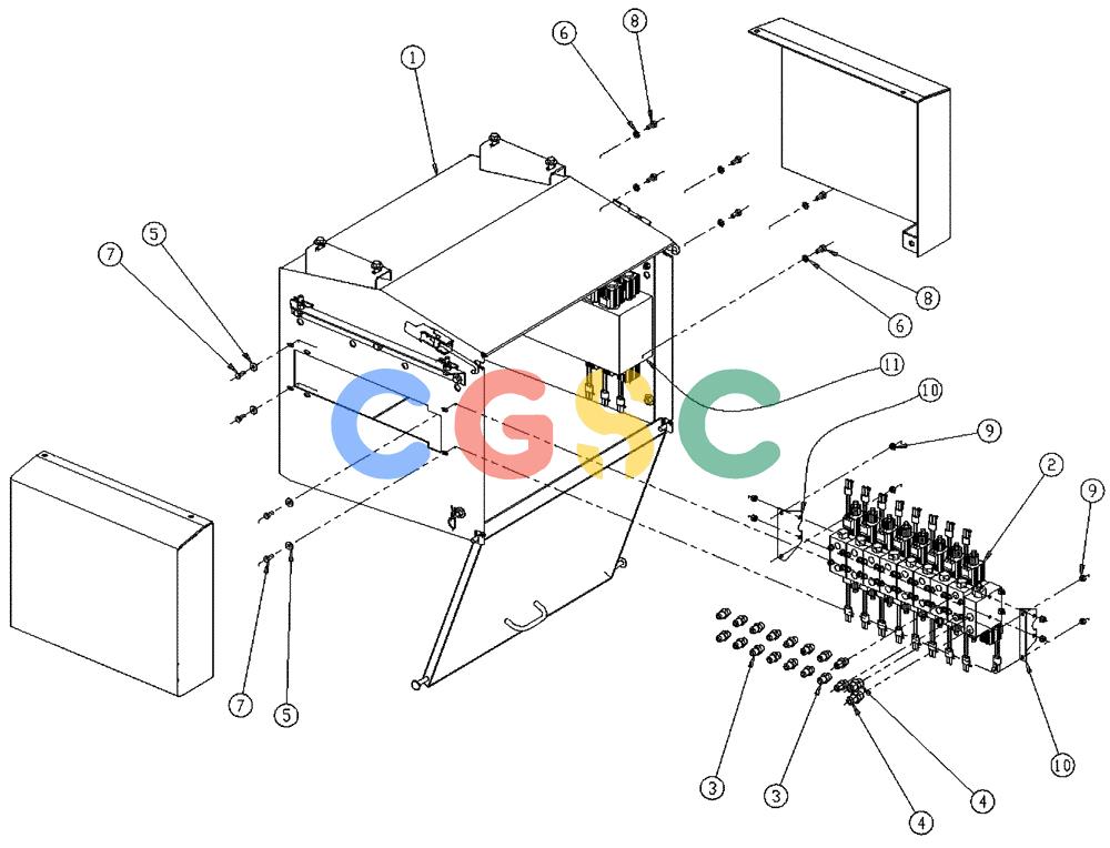 凯斯零件查询(437) - FLEX-AIR APPLICATOR (5/98-2/99) (02-008) - VALVE BOX GROUP, TRIPLE Case Agriculture