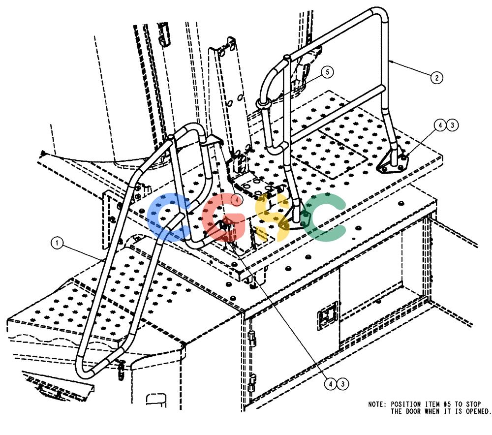 凯斯零件查询(FLX3510) - FLOATER (8/04-8/06) (04-010) - HANDRAIL GROUP, TWO-PIECE Case Agriculture