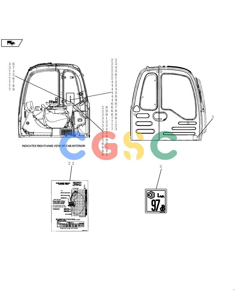 纽荷兰零件查询(E235BSR) - CRAWLER EXCAVATOR (5/07-) (4.520[07]) - DECALS New Holland Constructuion