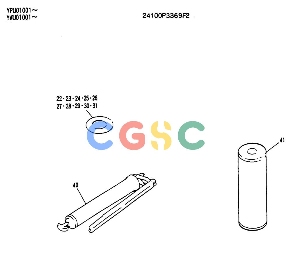 神钢零件查询(SK130LC) - EXCAVATOR BTW YPU1001 - YPU2000 (1/98-12/98) (11-003) - TOOL KIT ASSY (24100P3369F2) Kobelco