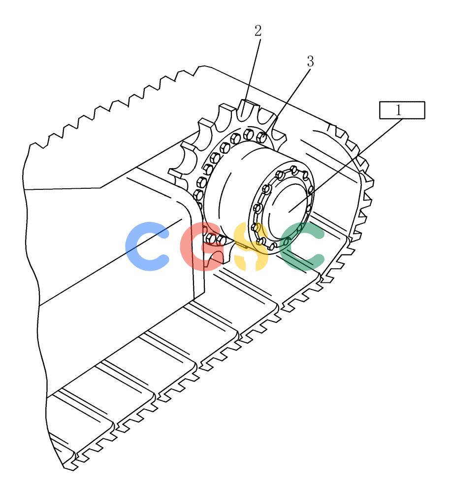 纽荷兰零件查询(EC215) - CRAWLER EXCAVATOR (11/99-) (16.021[002]) - TRAVEL GEAR MOUNTING PARTS (S/N 721647-UP) New Holland Constructuion