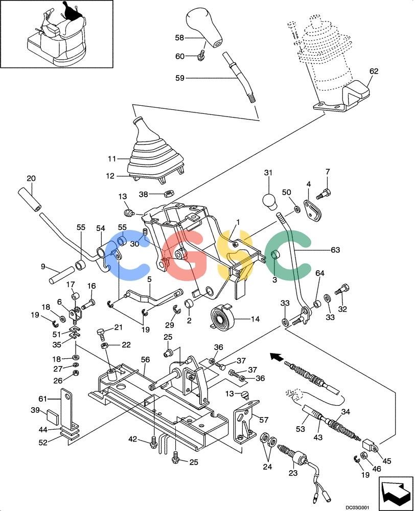 纽荷兰零件查询(E15) - COMPACT CRAWLER EXCAVATOR (N.A.) (1/06-) (09-15[00]) - CONTROL BOX ASSY - RIGHT HAND New Holland Constructuion