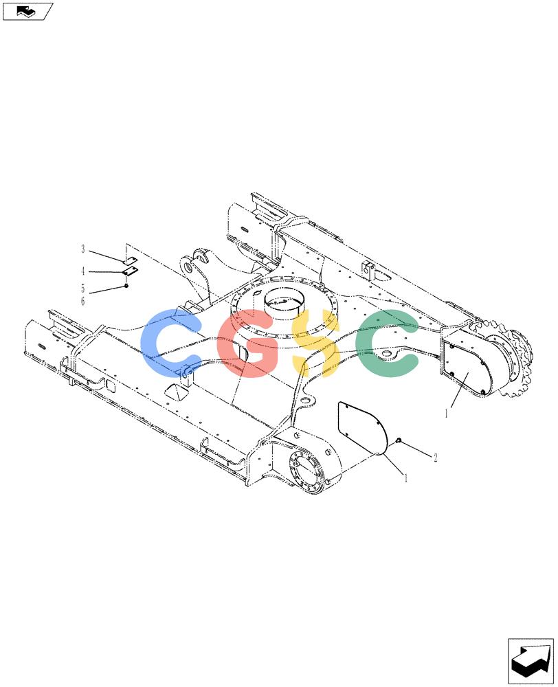 纽荷兰零件查询(E80BMSR) - COMPACT CRAWLER EXCAVATOR ASN LF06-04501 (NBTA18037) (02-004[00]) - LOW GROUP (DOZER) New Holland Constructuion