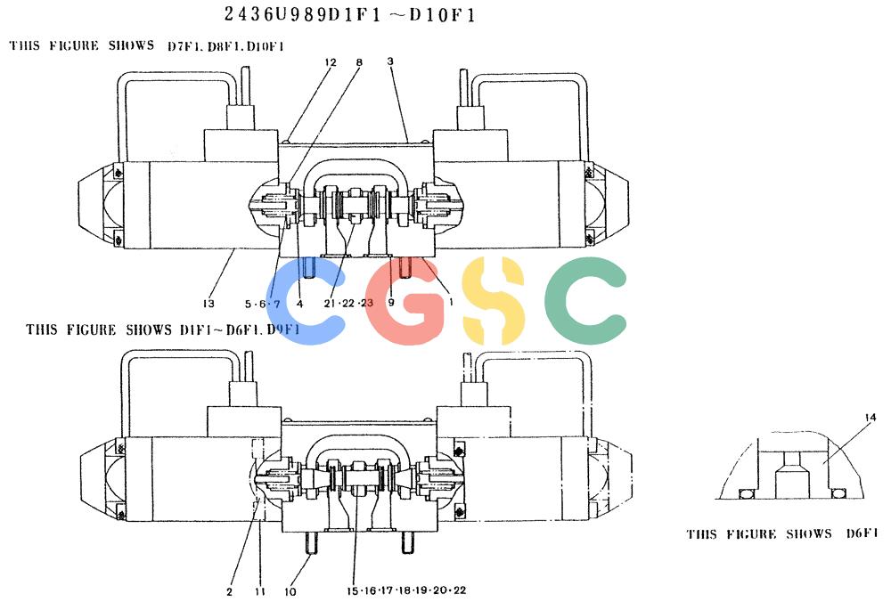神钢零件查询(K907LC) - MARK II EXCAVATOR ASN YQ0565 (GLOBAL) (1/87-12/03) (11-016) - VALVE ASSY, SOLENOID Kobelco