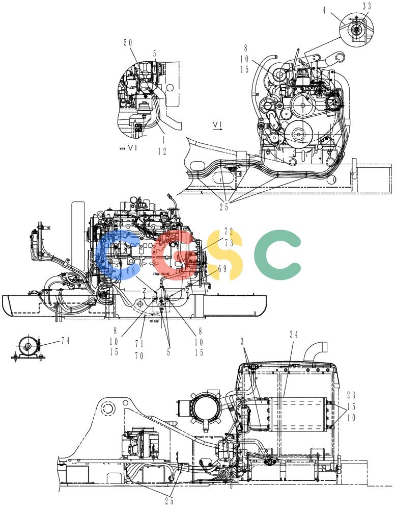 纽荷兰零件查询(E215B) - CRAWLER EXCAVATOR - TIER 3 (ROPS CAB) ASN NBDA21800 (6/13-) (01-080[01]) - CONDITIONING, AIR New Holland Constructuion