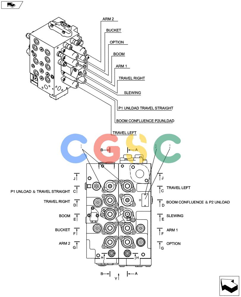 神钢零件查询(ED150-2) - BLADE RUNNER EXCAVATOR/DOZER ASN LH01-01001 (1/09-12/12) (01-017[02]) - VALVE INSTALLATION Kobelco