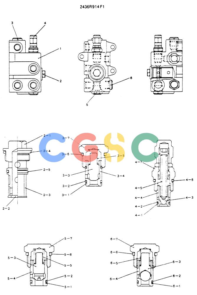 神钢零件查询(MD200C) - EXCAVATOR BTW YQU0701 - YQU2000 (1/80-12/06) (16-004) - MANIFOLD ASSY Kobelco