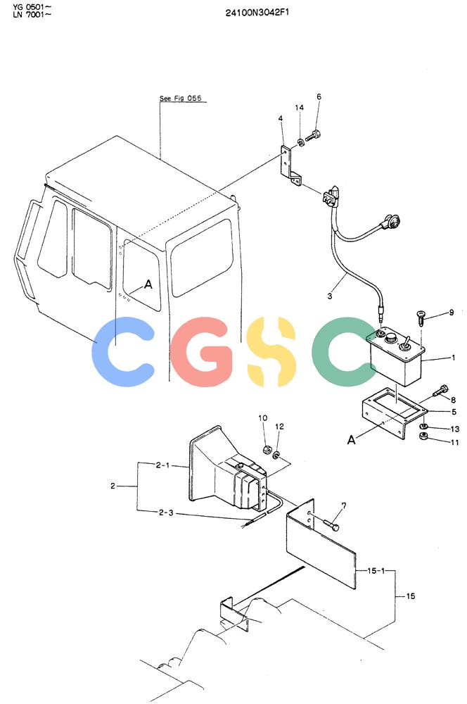 神钢零件查询(K907DLC) - EXCAVATOR ASN YG0501 (1/86-12/03) (08-025) - CALL ASSY, ONE-WAY Kobelco