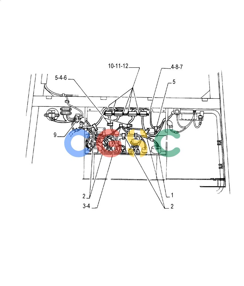 纽荷兰零件查询(FL175) - CRAWLER LOADER (N.A. VERSION) (6/92-) (6.711[04]) - ELECTRIC WIRING New Holland Constructuion