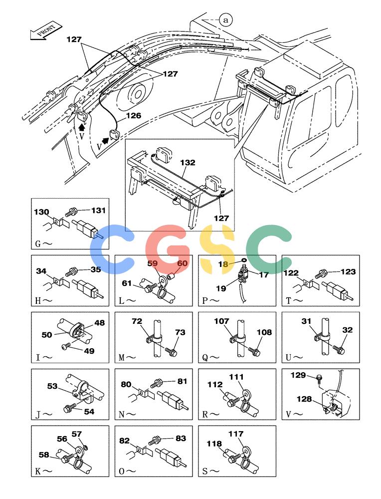 纽荷兰零件查询(E805) - CRAWLER EXCAVATOR TIER 3 (7/06-) (04-003-00[01]) - CHASSIS ELECTRICAL CIRCUIT New Holland Constructuion