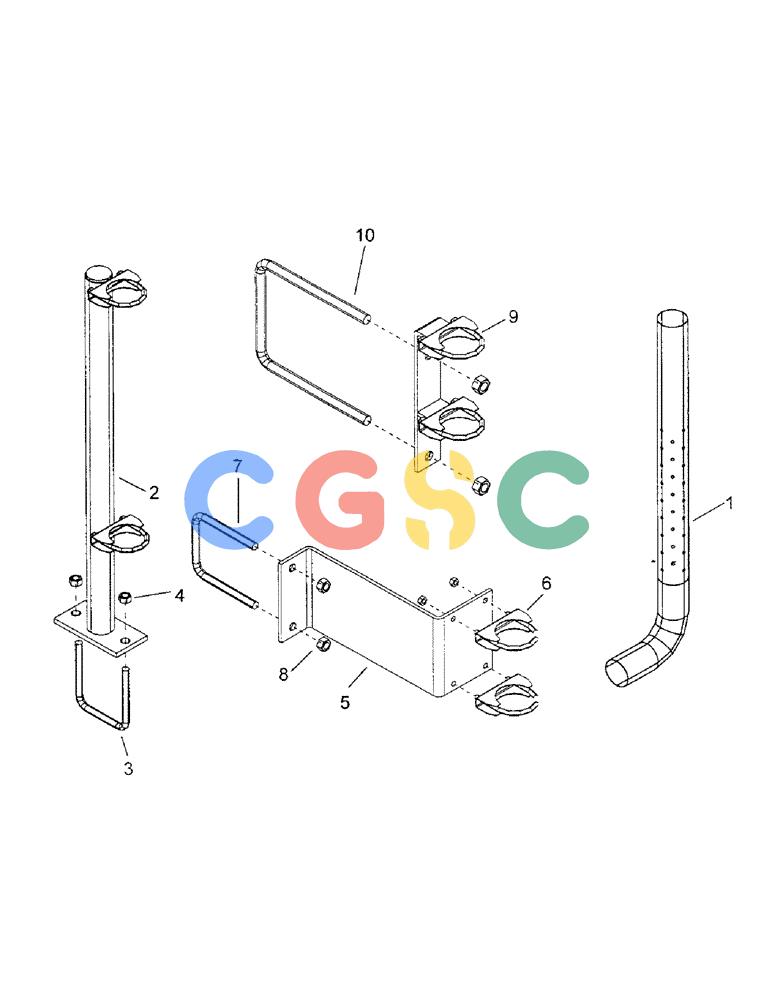 凯斯零件查询(1100) - CONCORD AIR SYSTEM (10/97-12/00) (F09) - SECONDARY MANIFOLD TUBES & STANDS DISCONTINUED Case Agriculture