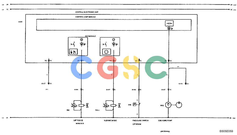纽荷兰零件查询(EC270) - CRAWLER EXCAVATOR (7/00-) (31.050[009]) - ELECTRICAL COMPON. I.CIRCUIT DIAGRAM (S/N 727002-UP) New Holland Constructuion