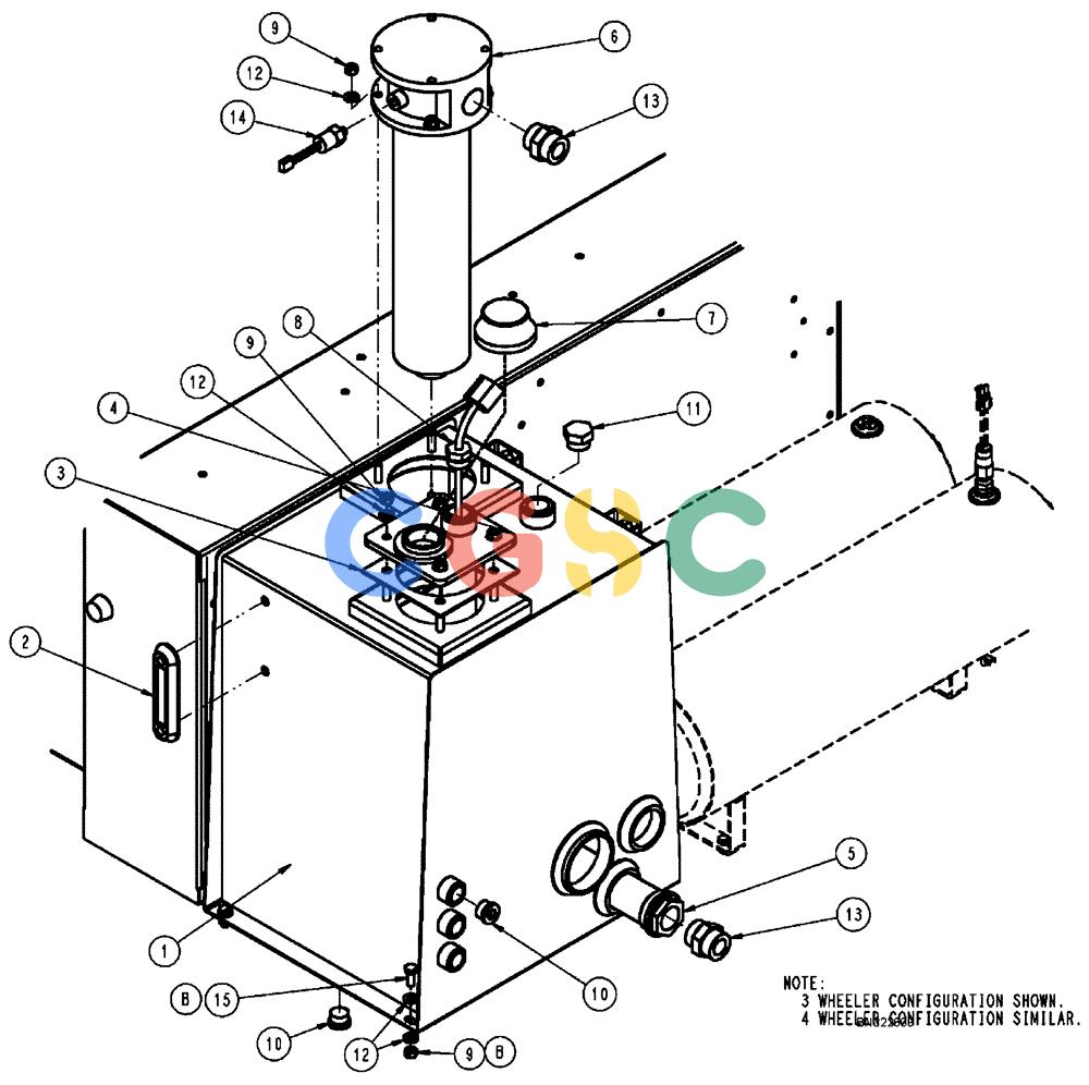 凯斯零件查询(FLX3510) - FLOATER (8/04-8/06) (06-001[02]) - HYDRAULIC TANK GROUP SN Y6T020477 AND AFTER Case Agriculture