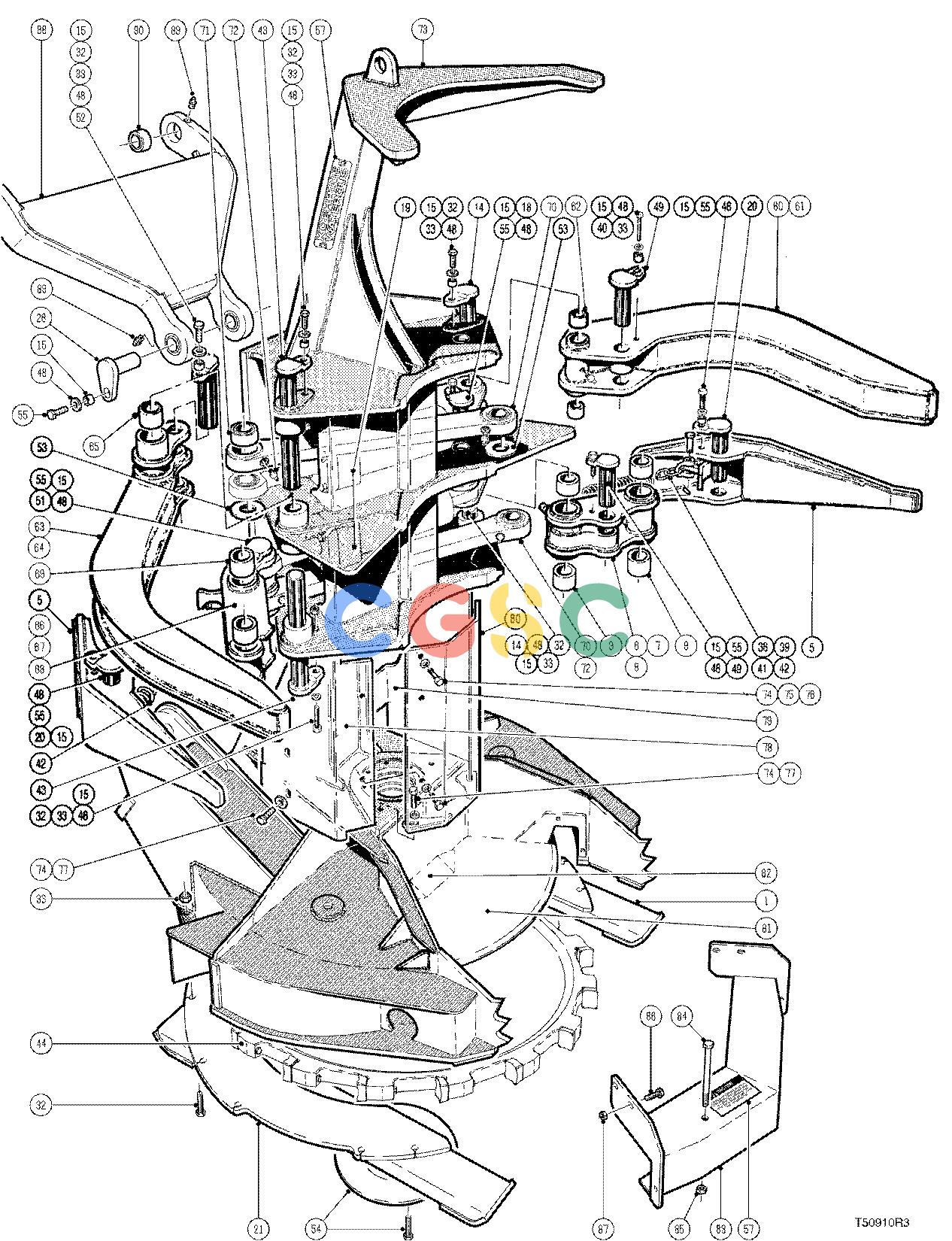约翰迪尔零件查询HAX611 - ATTACHMENTS FELLING HEAD 20`` ( 960316 - ) 4534-034/15 [4534-034/15]EPC John Deere online