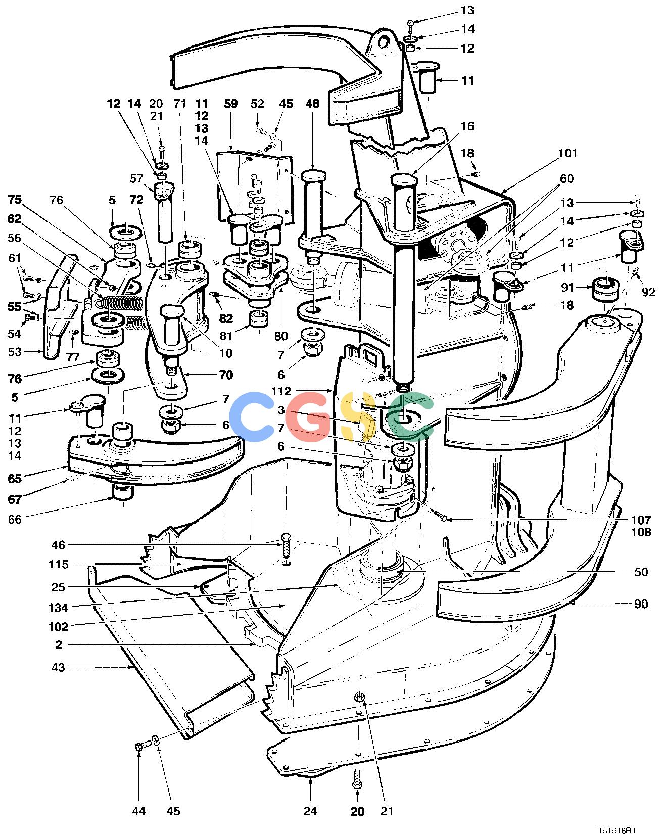 约翰迪尔零件查询S547 - ATTACHMENTS FELLING HEAD ( 980001 - ) 4534-060/10 [4534-060/10]EPC John Deere online