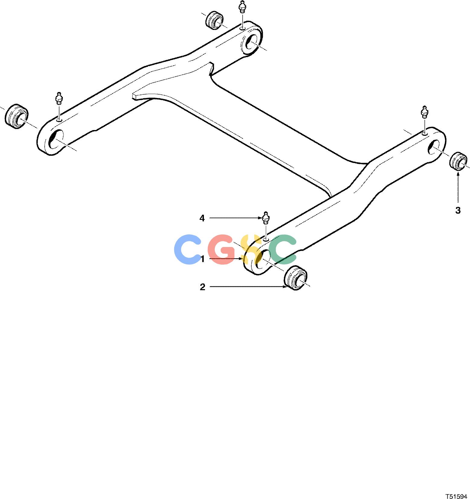 约翰迪尔零件查询D567 - ATTACHMENTS LINK JD643H ( 10BC1514 - ) 4542-097/10 [4542-097/10]EPC John Deere online