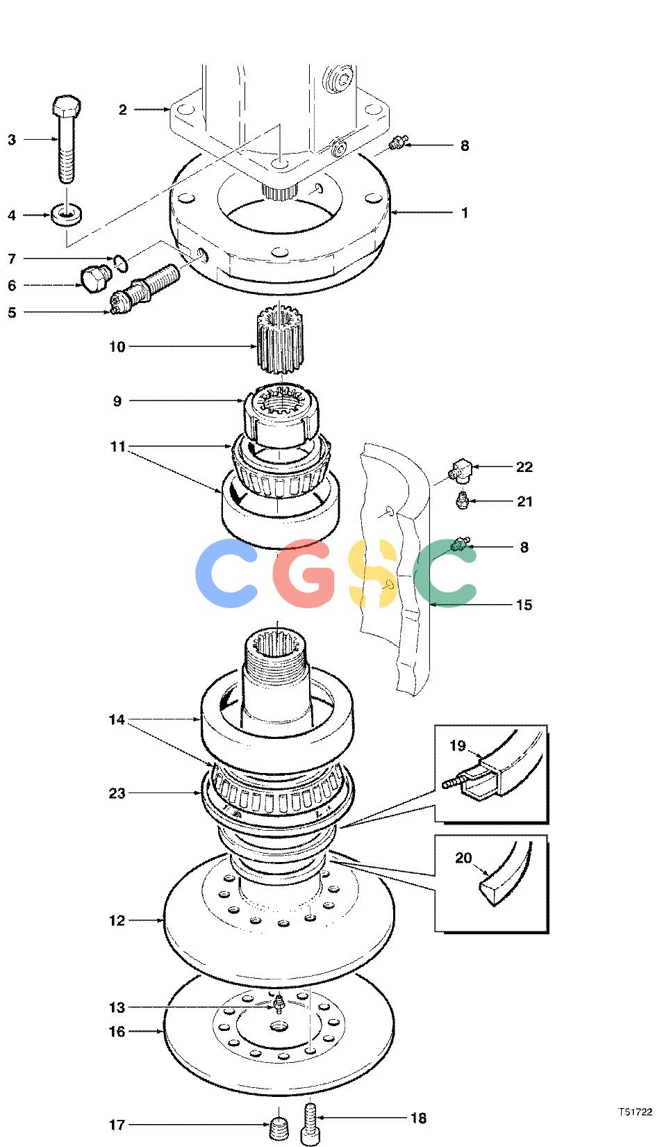 约翰迪尔零件查询S576 - ATTACHMENTS DISC SAW DRIVE ( 10BC1594 - ) 4541-020/10 [4541-020/10]EPC John Deere online