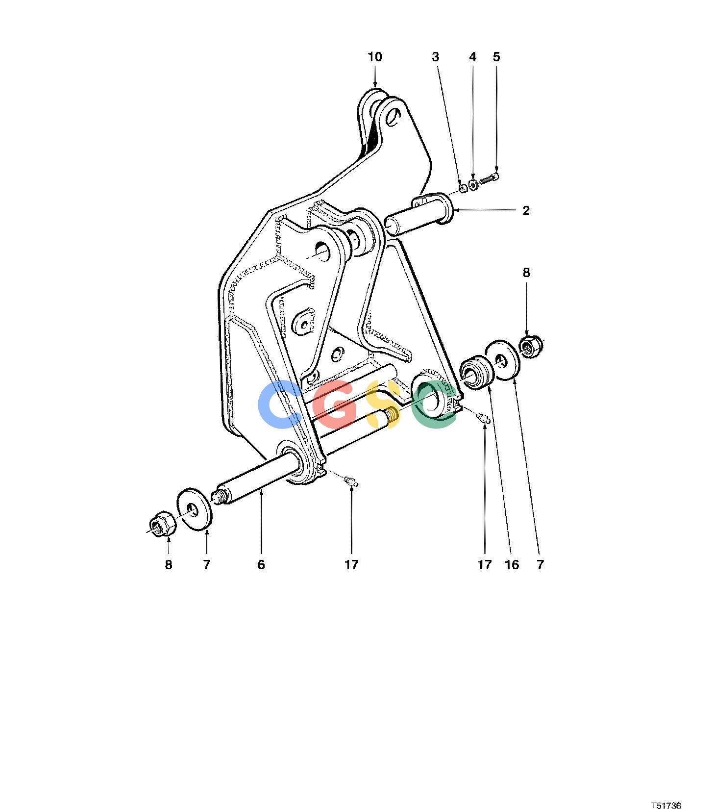 约翰迪尔零件查询S566 - ATTACHMENTS BOOM ADAPTER TJ618 ( 980001 - ) 4542-074/10 [4542-074/10]EPC John Deere online