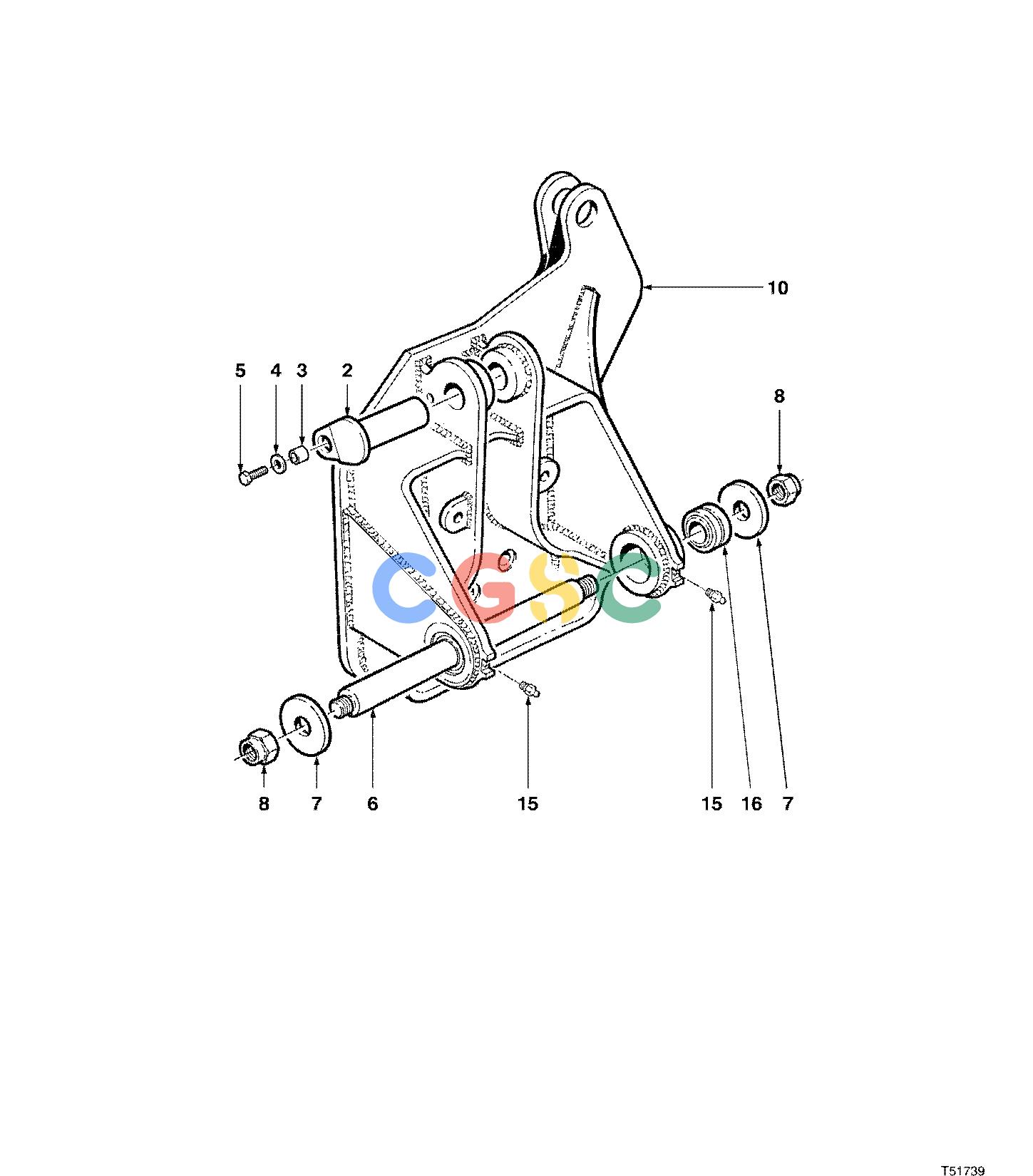 约翰迪尔零件查询S586 - ATTACHMENTS BOOM ADAPTER TJ628 ( 980812 - ) 4542-082/10 [4542-082/10]EPC John Deere online