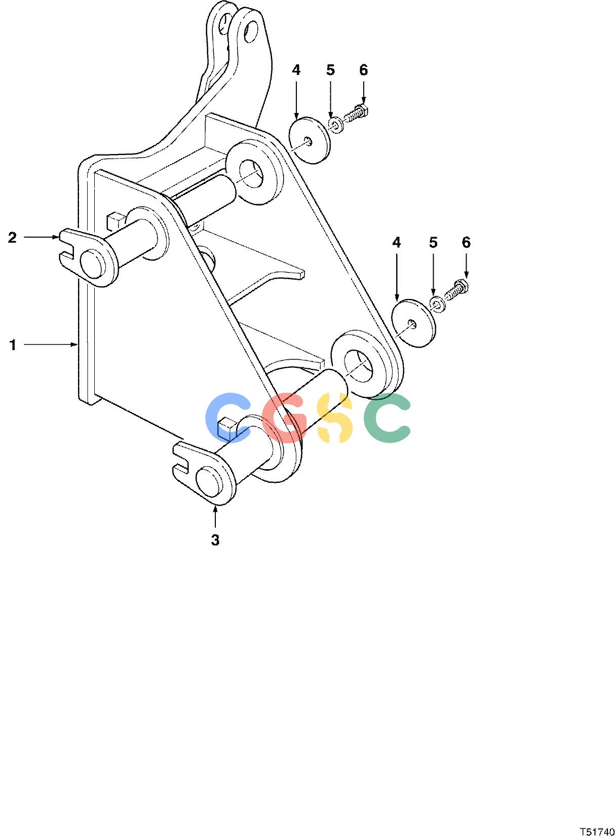 约翰迪尔零件查询S586 - ATTACHMENTS BOOM ADAPTER CAT330 ( 980812 - ) 4542-081/10 [4542-081/10]EPC John Deere online