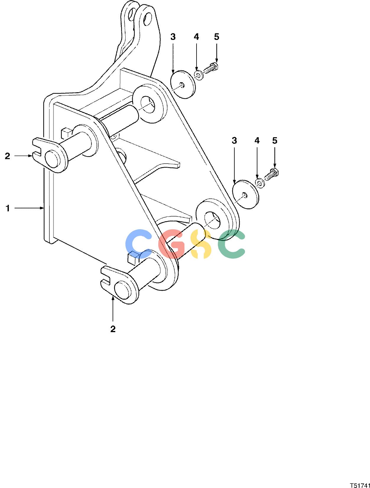约翰迪尔零件查询S566 - ATTACHMENTS BOOM ADAPTER CAT325 ( 980001 - ) 4542-080/10 [4542-080/10]EPC John Deere online
