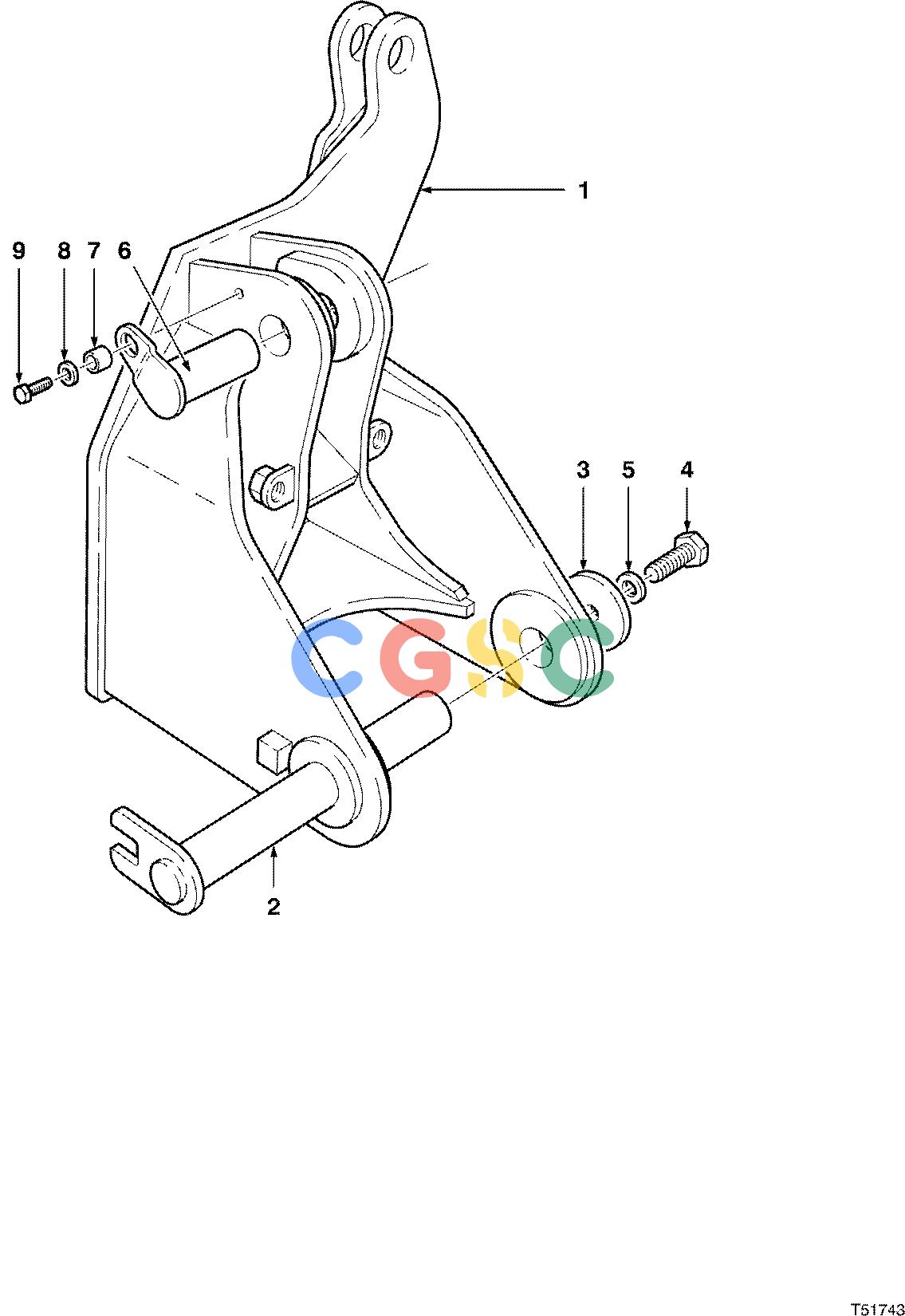 约翰迪尔零件查询S566 - ATTACHMENTS BOOM ADAPTER TJ2628 ( 980001 - ) 4542-078/10 [4542-078/10]EPC John Deere online