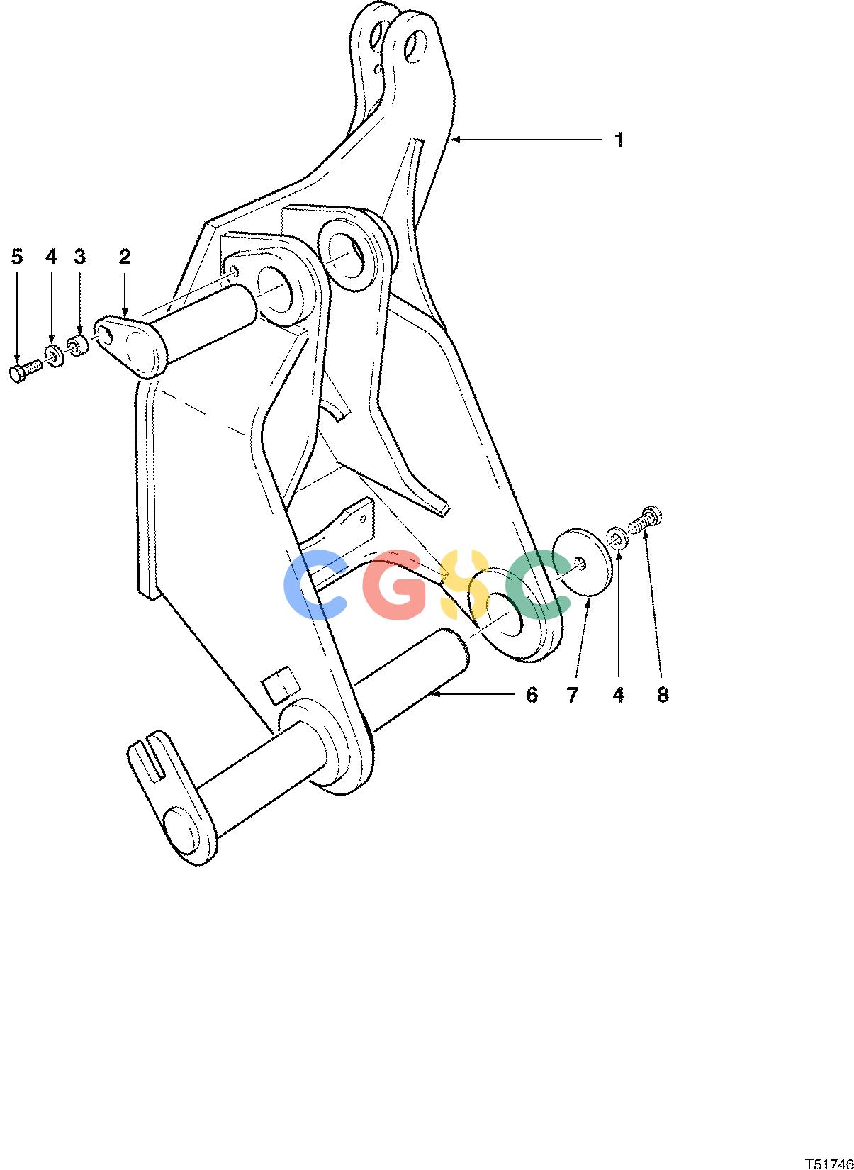 约翰迪尔零件查询S566 - ATTACHMENTS BOOM ADAPTER MD2200 ( 980001 - ) 4542-077/10 [4542-077/10]EPC John Deere online