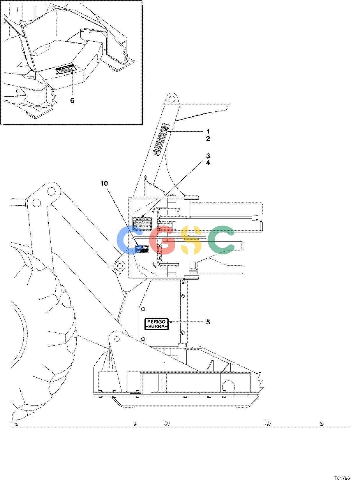 约翰迪尔零件查询D566 - ATTACHMENTS DECALS PORTUGUESE BRAZILIAN ( 980001 - ) 7521-022/10 [7521-022/10]EPC John Deere online