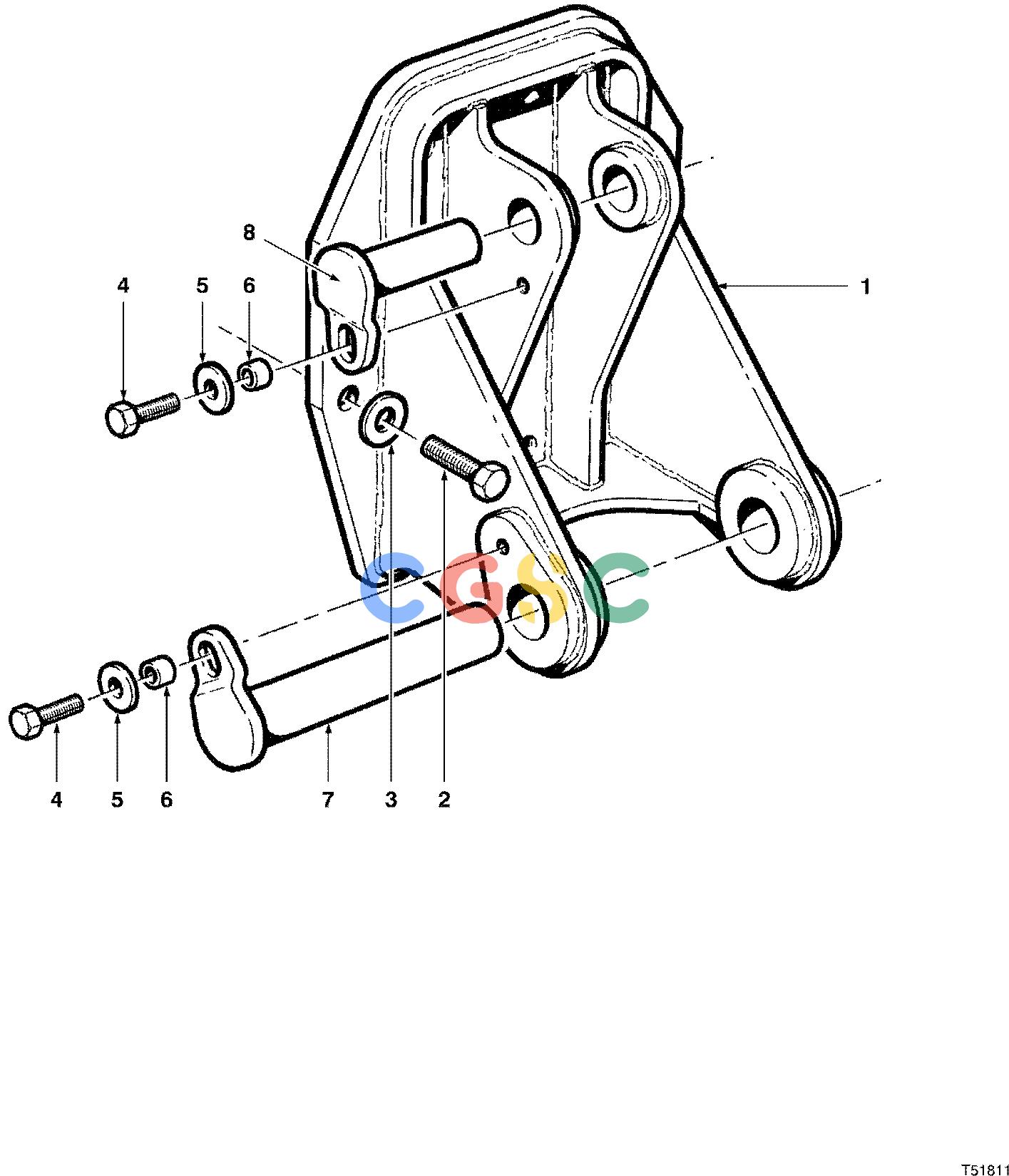 约翰迪尔零件查询S547 - ATTACHMENTS BOOM ADAPTER T400 W/O WRIST ( 980001 - ) 4542-083/10 [4542-083/10]EPC John Deere online