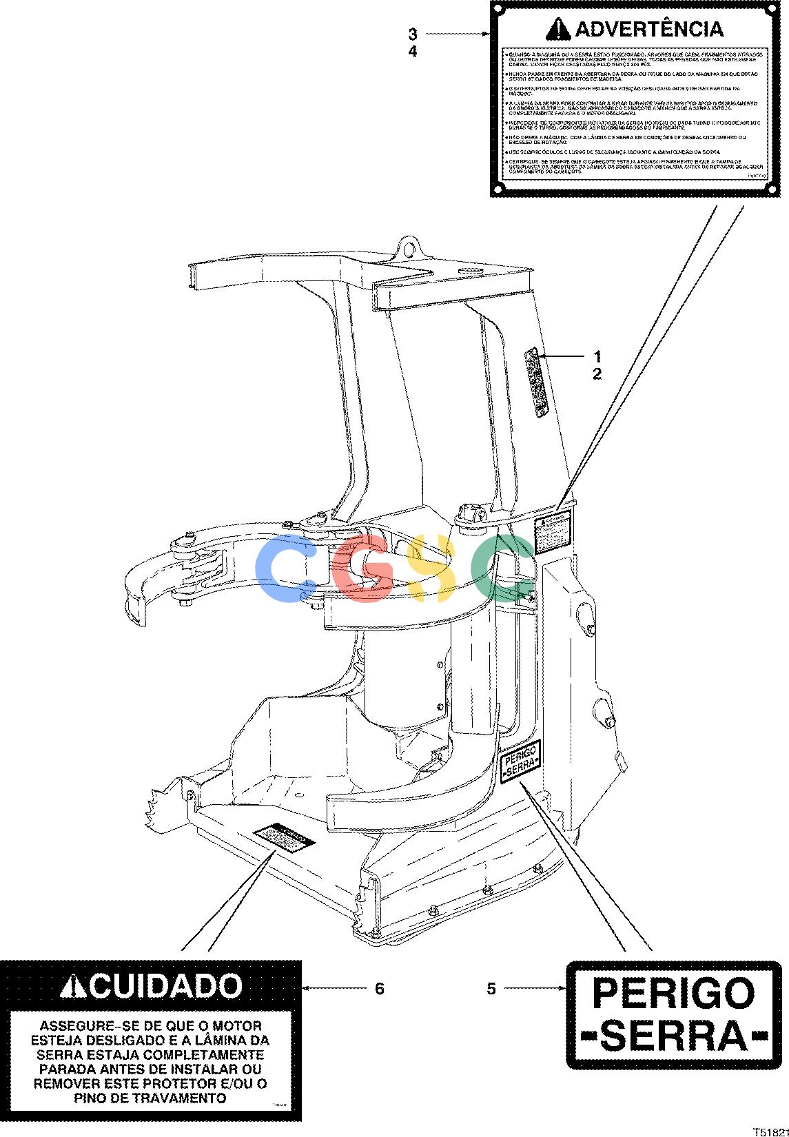 约翰迪尔零件查询D567 - ATTACHMENTS DECALS PORTUGUESE BRAZILIAN ( 980001 - ) 7521-023/10 [7521-023/10]EPC John Deere online