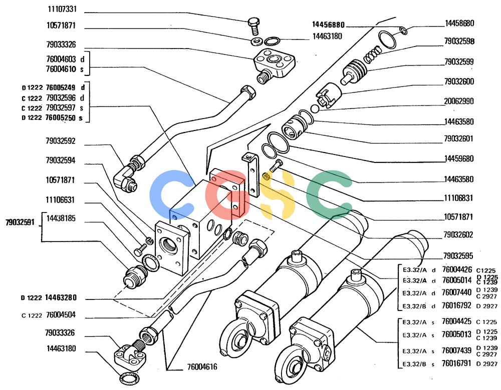 纽荷兰零件查询(FD20) - CRAWLER DOZER (E3.02[004]) - HYDRAULIC SYSTEM New Holland Constructuion