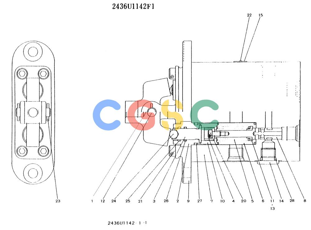 神钢零件查询(K912LC) - MARK II EXCAVATOR ASN YC0301-0737 (1/88-12/03) (11-015) - VALVE ASSY, PILOT Kobelco
