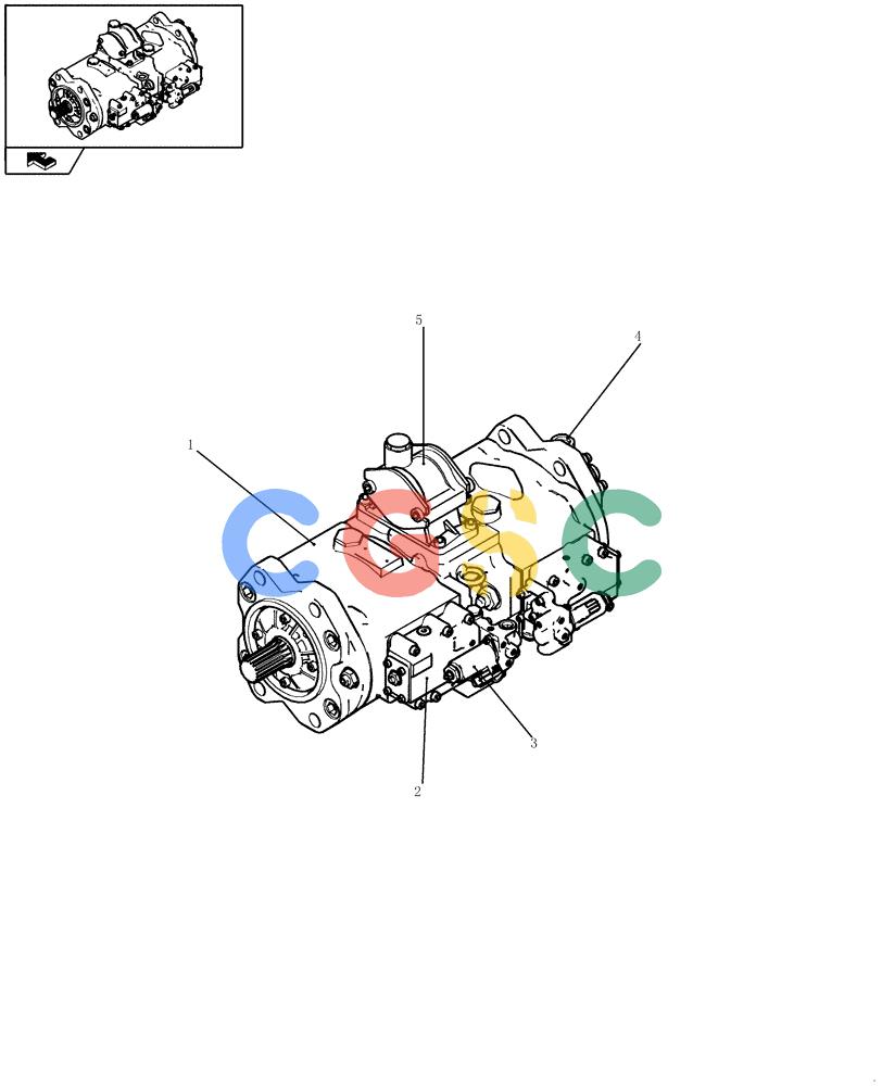纽荷兰零件查询(E235BSR) - CRAWLER EXCAVATOR (5/07-) (1.030[02]) - HYDRAULIC PUMP - COMPONENTS New Holland Constructuion