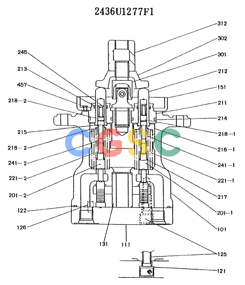 神钢零件查询(K907LC) - MARK II EXCAVATOR ASN YQ0565 (GLOBAL) (1/87-12/03) (11-031) - VALVE ASSY, PILOT Kobelco