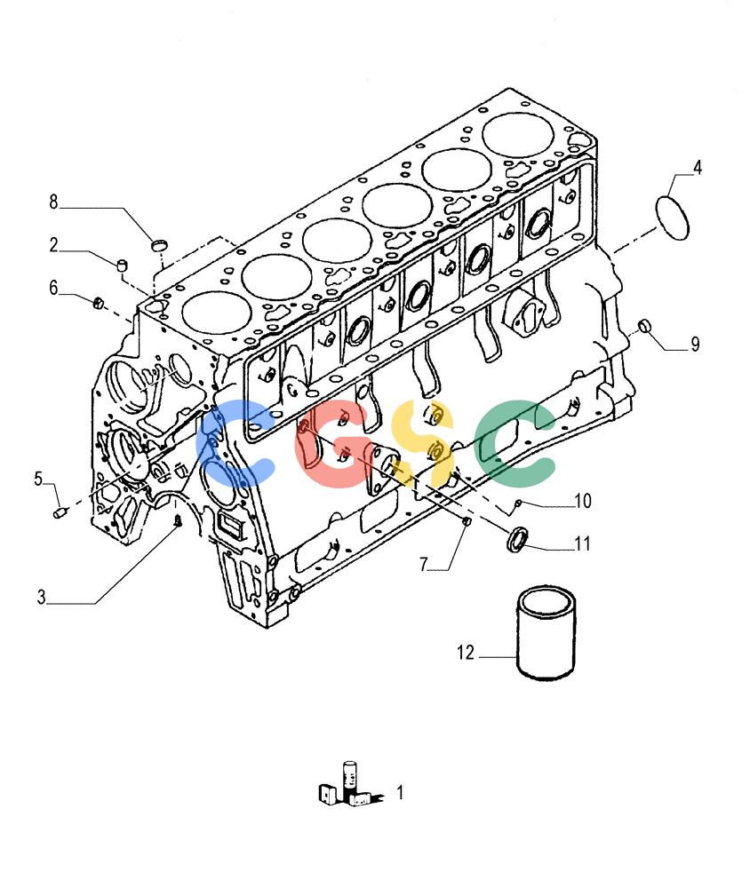 纽荷兰零件查询(FL145) - CRAWLER LOADER (N.A. VERSION) (11/98-) (0.040[02]) - CRANKCASE New Holland Constructuion